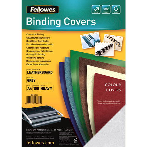 COPERTI CARTON A4 GRI 100/TOP FELLOWES COPERTI CARTON A4 GRI 100/TOP FELLOWES